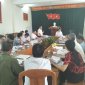 Đoàn giám sát của Ban KTXH HĐND huyện giám sát XDNTM tại xã Thiệu Chính